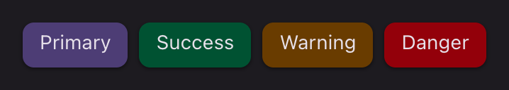 Four elevated badges, one per color