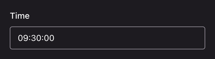 A closed time field