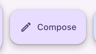 An extended floating action button with an icon and a label